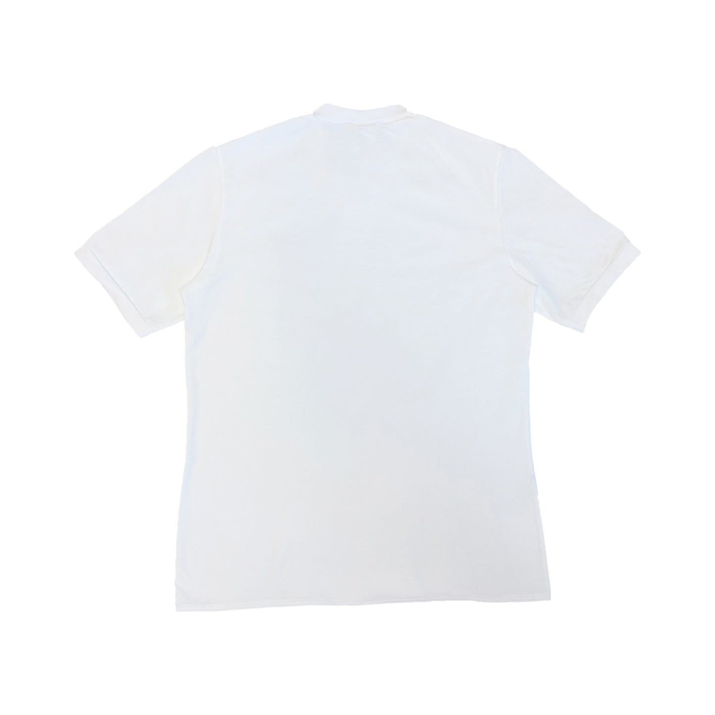back of white shirt on white background