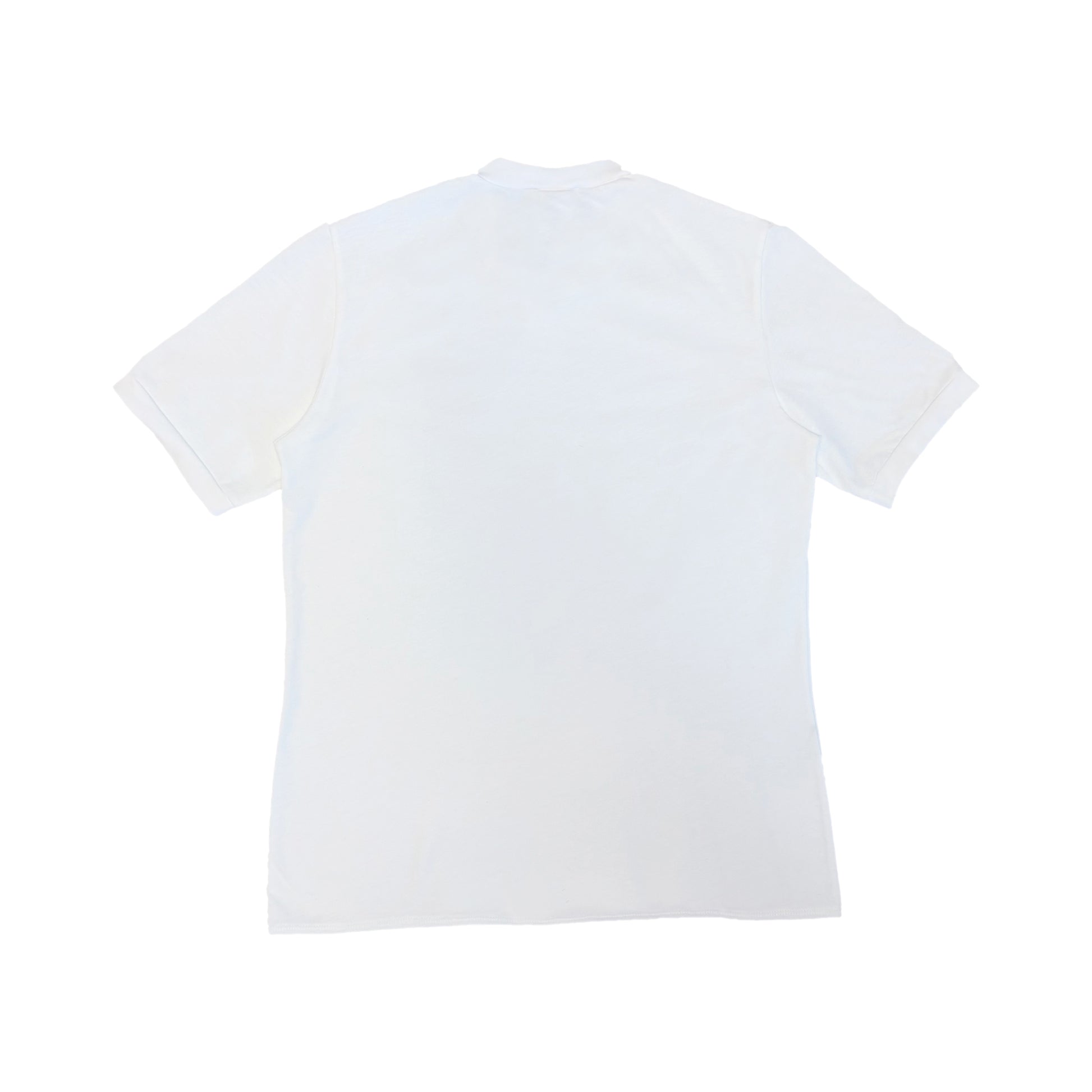 back of white shirt on white background